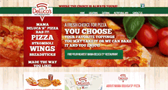 Desktop Screenshot of mamadelucaspizza.com